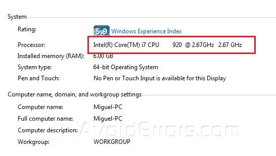 cómo cambiar la efectividad del procesador en Windows 8