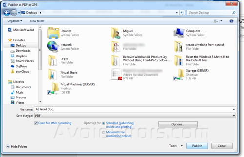 Convert Office 2013 Documents to PDF31