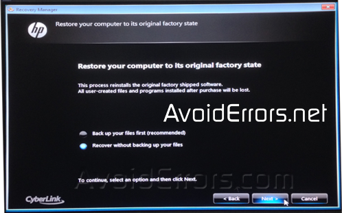 How to restore HP Pavilion back to factory defaults 19