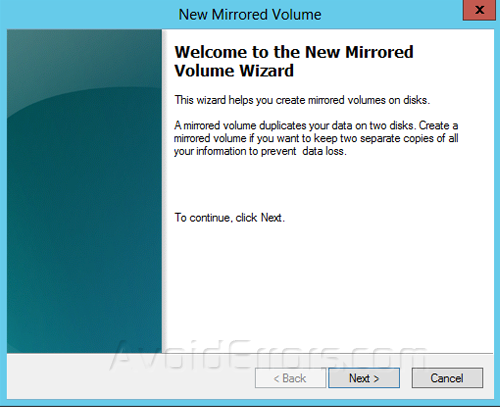 How to set up a Mirrored Array in Windows 2012 5