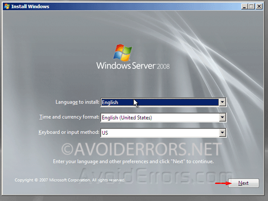 Reset Windows Server 2008-9