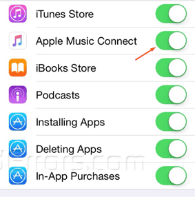 Remove the Connect Feature in Apple Music