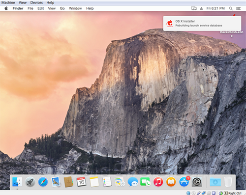 Yosemite on virtual box 18