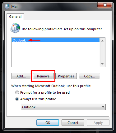 Outlook-cannot-logon-verify-you-are-connected-to-the-network-6