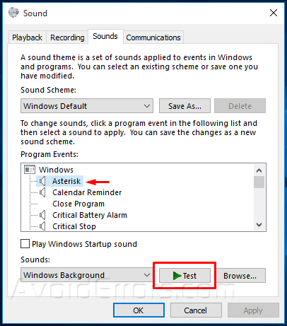 Windows 10 - Disable Annoying Notification Sounds_1