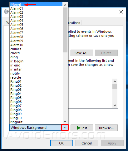 Windows 10 - Disable Annoying Notification Sounds_2