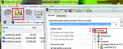 Install Android VBOX 2