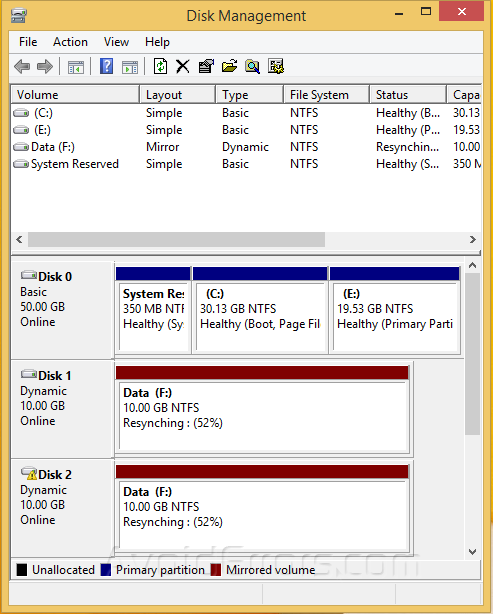 Use Drive Mirroring for Instant Backup in Windows 8 6