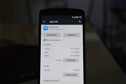 Logout on Messenger on Android 3