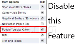 How to Disable “People You May Know Feature” Facebook