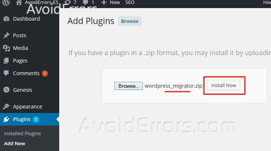 Migrate-your-WordPress-Website-Using-Migrator-Plugin-25
