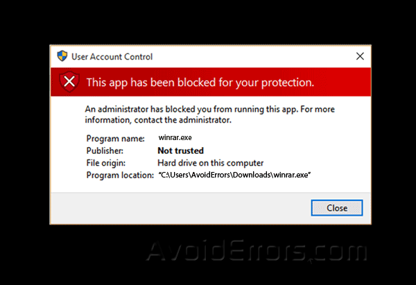 Fix "This App Has Been Blocked For Your Protection" Windows 10 ...