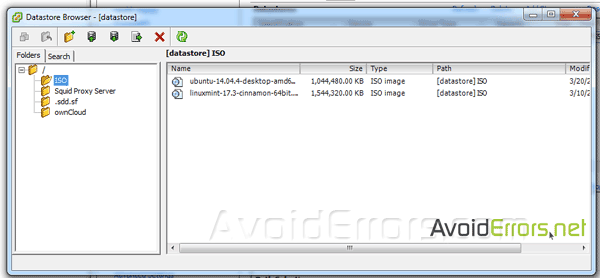 How to Upload ISO Files to Datastore in vSphere ESXi 6 - AvoidErrors