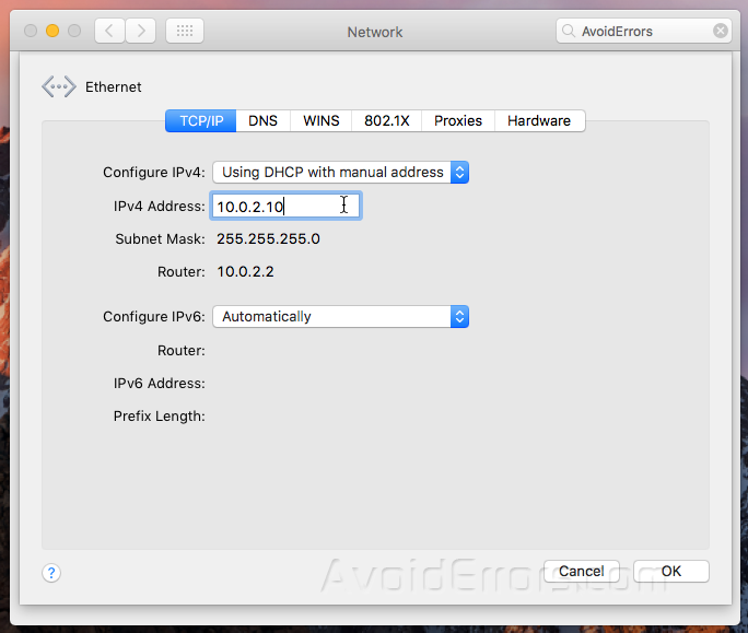 How to Change the IP Address on a Mac and how to set a proxy settings