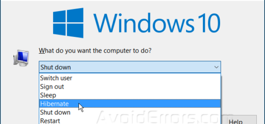 Add Hibernate to the Start Menu in Windows 10