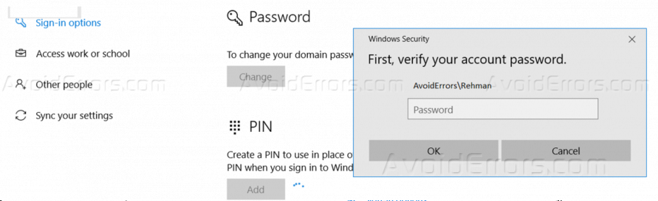 Enable PIN Login and Fingerprint in Windows 10 - AvoidErrors