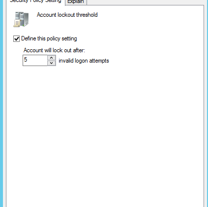 How to Enable Account Lockout Policy in Windows Server 2012 R2