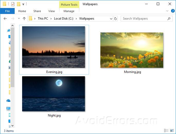 Change to Dynamic Wallpaper in windows 10 - AvoidErrors