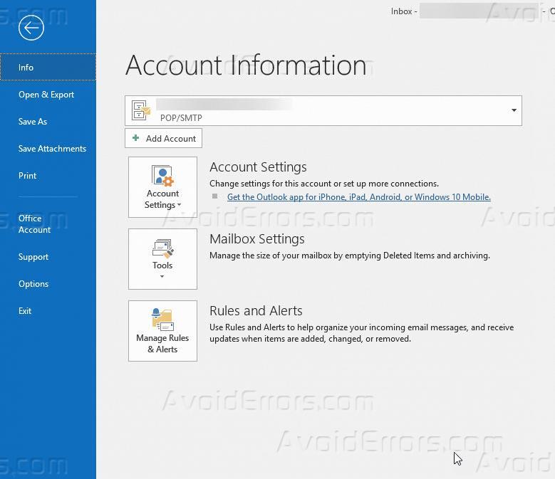 How To Setup Auto Mail Sync Time In Outlook 2016 Avoiderrors
