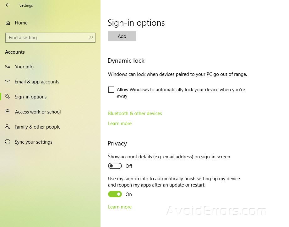 Hide Name and Email Address on Windows Login Screen AvoidErrors