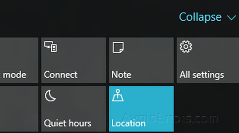 How to Edit Quick Actions in Windows 10 - AvoidErrors
