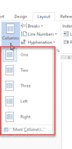How To Insert Section Breaks And Columns In MS Word 2016 | AvoidErrors