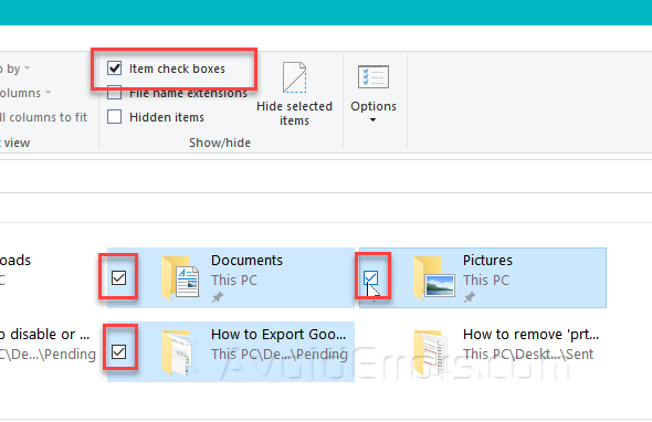 Cách Tắt Dấu Check Thư Mục File Explorer trên Windows 10