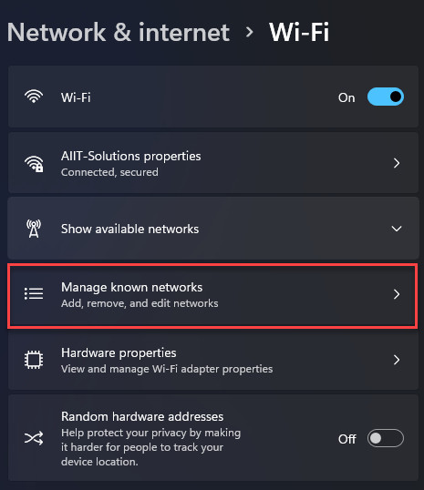 How to Forget a Saved Wi-Fi Network on Windows 11 - AvoidErrors