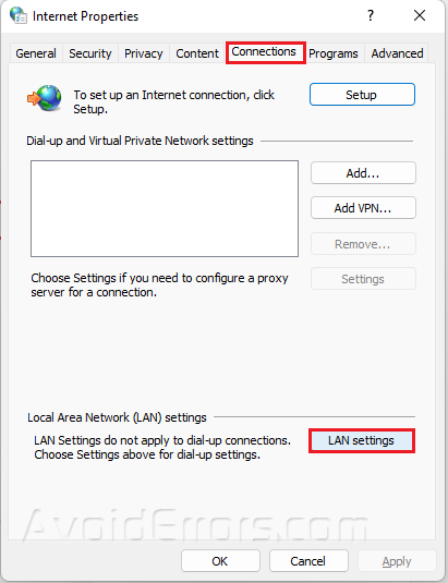 How to Fix Err_connection_reset on Windows 11 - AvoidErrors