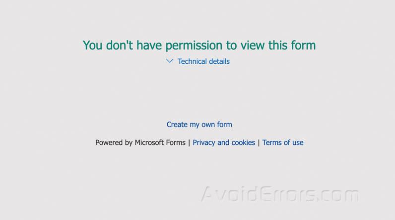 How to Get Back the View Permission on Microsoft Forms - AvoidErrors